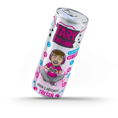 Tary Drink perlivá voda s příchutí třešeň - 0,25l