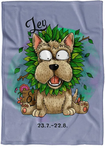 Deka Psí znamení – lev (Podšití beránkem: NE)