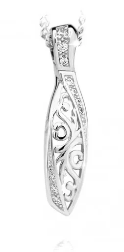 Cutie Jewellery Přívěsek z bílého zlata se zirkony Z6325-2148-40-10-X-2