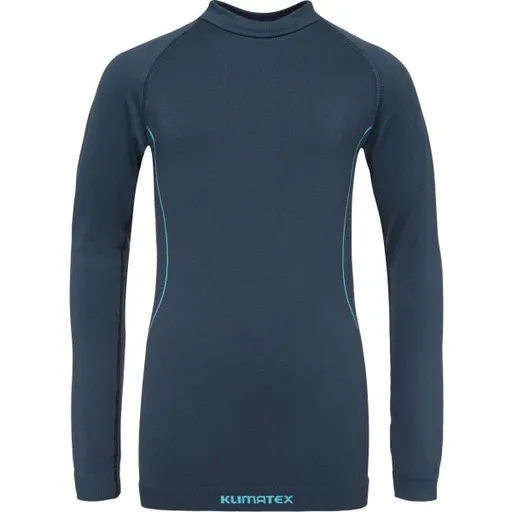 Klimatex CHIKO SEAMLESS Dětské bezešvé termo triko, tmavě modrá, velikost 140-146