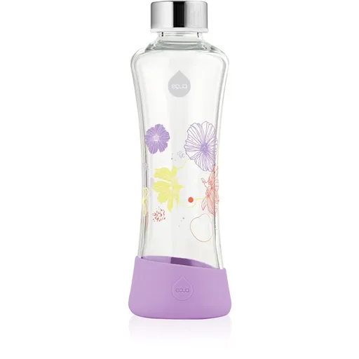 Equa FlowerHead skleněná láhev na vodu Lily 550 ml