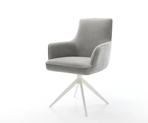 Jídelní židle Heira-Flex s područkami strukturovaná látka Měkký