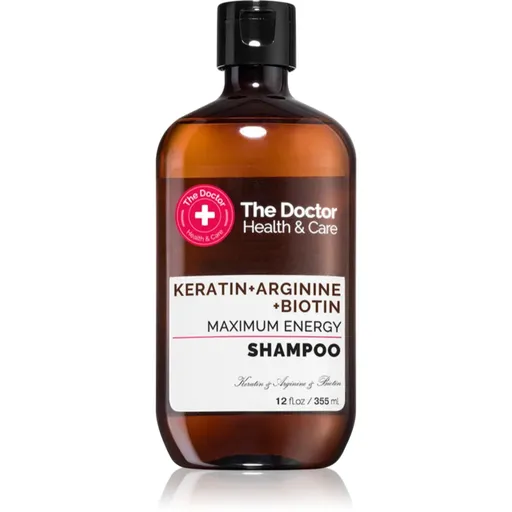 The Doctor Keratin + Arginine + Biotin Maximum Energy keratinový šampon pro posílení a lesk vlasů 355 ml