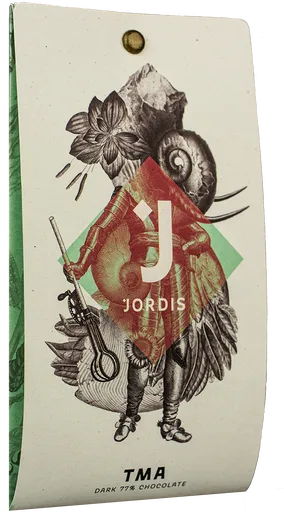 Čokoláda Jordis 77% Tmavá čokoláda 50g