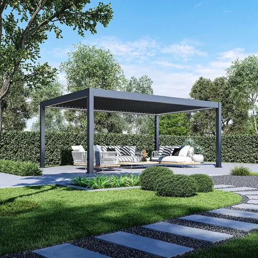 Elektrická bioklimatická pergola PRESTIGE 6x4 m Rojaplast