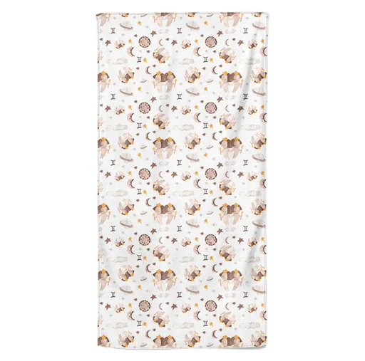 Osuška Znamení Watercolor Blíženci (22.5. - 21.6.) (Velikost osušky: 70x140cm)