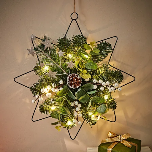 LED hvězda s aranžmá