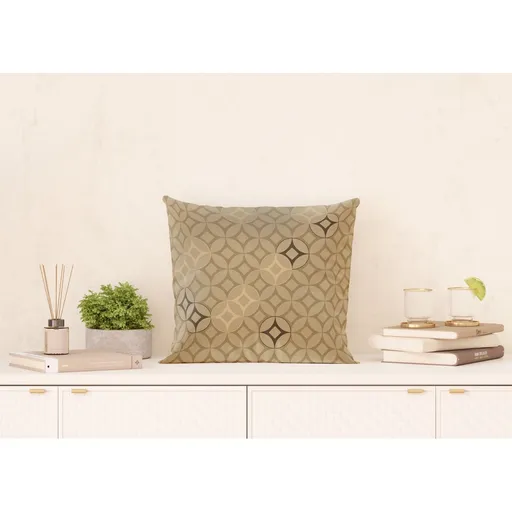 AG Art Polštářek Abstrakce hnědá, 45 x 45 cm