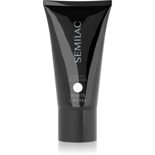 Semilac Acrylgel Elastic White Cream akrylátový gel na nehty odstín White 30 g