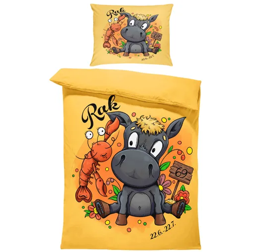 Povlečení Koňská znamení – rak (Rozměr : 1x140/220 + 1x90/70)