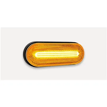 ACI Poziční světlo LED oválné oranžové (126x51 mm) s odrazkou, s držákem v Zadní části (9908115)