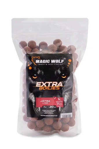 Magic Wolf Boilies Extra 1kg - Játra 24mm,Magic Wolf Boilies Extra 1kg - Játra 24mm