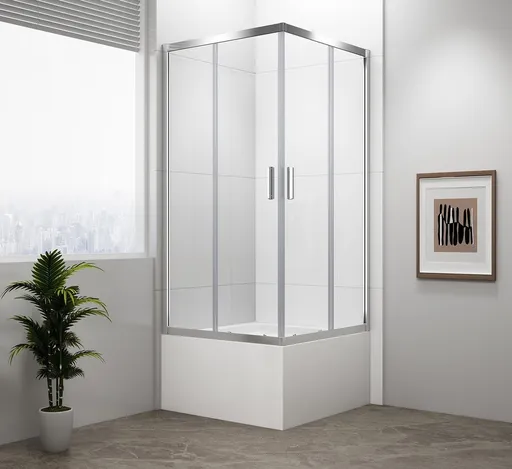POLYSAN CARMEN čtvercová sprchová zástěna 900x900x1650, čiré sklo MD5116