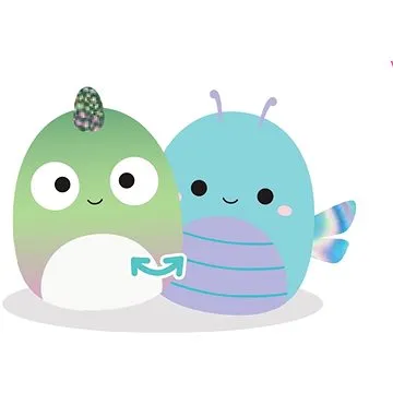 Squishmallows 2v1 chameleon Denton a vážka Heather (196566162990)