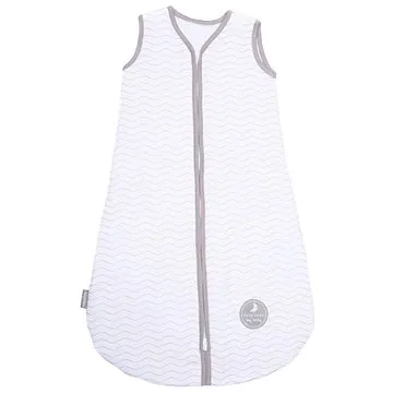 Natulino extra tenký letní spací pytel, White Grey Waves/ Grey , 1vrstvý, L (12 – 18 m) (5903148270715)