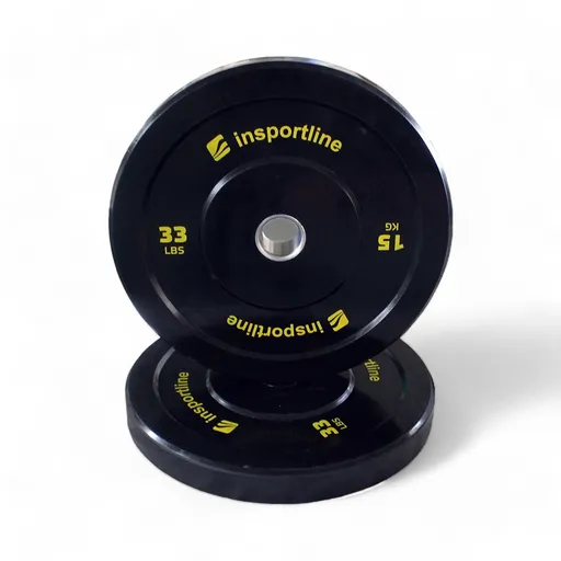 inSPORTline Gumový kotouč  Bumper Plate Lite 15 kg 50 mm