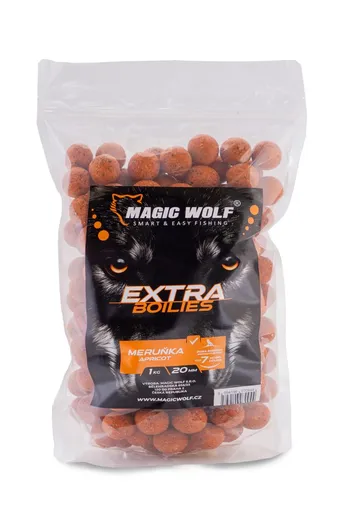 Magic Wolf Boilies Extra 1kg - Meruňka 20mm,Magic Wolf Boilies Extra 1kg - Meruňka 20mm