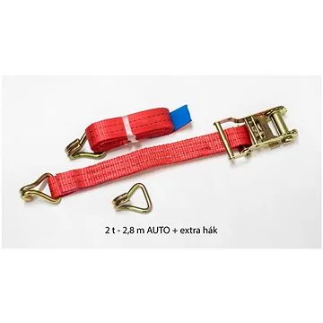 ACI Upínací popruhy pro přepravu vozidel přes kolo, 2 t, dvojité háky, 1 volný hák, ráčna  (9908172)