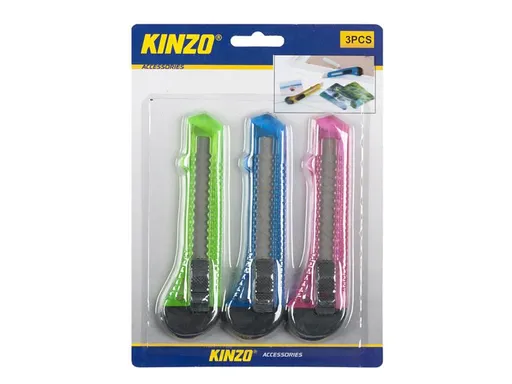 Nůž odlamovací KINZO 9196 sada 3ks