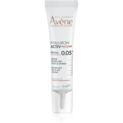 Avène Hyaluron Activ Procedure Micro-Lift Eye & Lip Cream 0.05% Retinal Mikro-liftingový krém na oči a rty s retinalem 0,05 % 15 ml