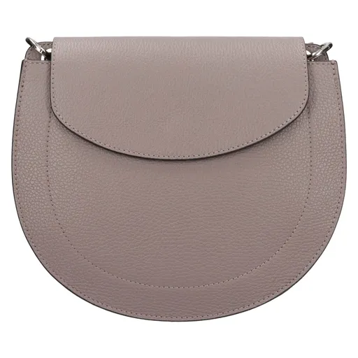 Dámská kožená crossbody kabelka Italia Locita - šedá