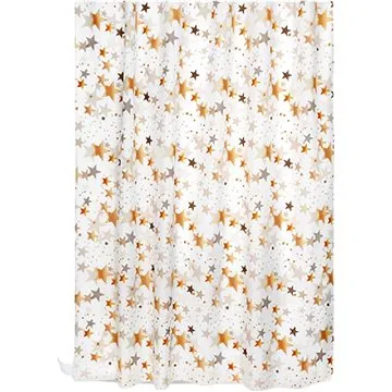 Bellatex koupelnový závěs 180 × 200 cm béžové hvězdy (8035)
