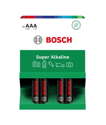 Bosch Super Alkaline AAA LR03 baterie 4 ks