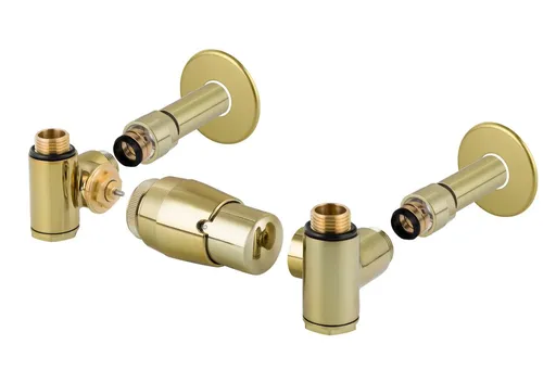 HOPA INTER-SET, rohový ventil (Z8) Barva Zlatá lesklá, Varianta Levá RDINTERSETLZG