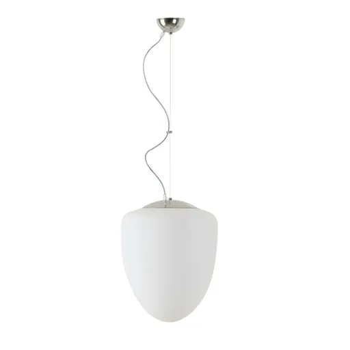 OSMONT AST60428 ASTRA L závěsné skleněné svítidlo nerez leštěná / bílá IP40 3000 K 27W LED