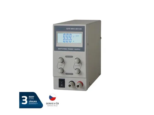 Zdroj laboratorní GETI GLPS 3005  0-30V/ 0-5A