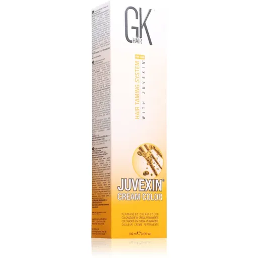 GK Hair Pro Line Hair Taming System With Juvenix Juvenix Cream Color barva na vlasy s keratinem odstín 10.1 Platinum Ash Blonde 100 ml