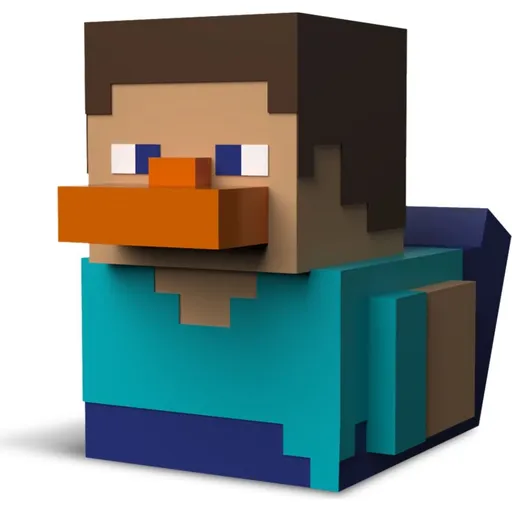 Tubbz kachnička malá Minecraft Steve