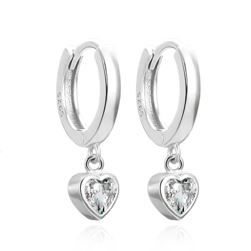 Agato Romantické stříbrné náušnice s přívěsky AGUC3490