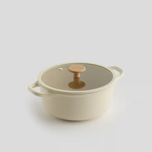 HOME & YOU Hrnec s pokličkou 24 cm - béžová