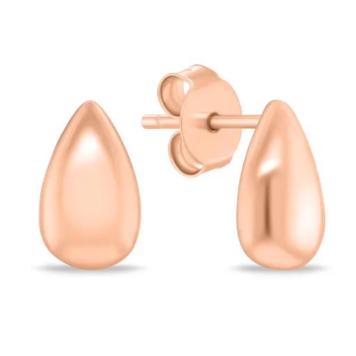 Brilio Silver Růžově pozlacené náušnice Kapky EA1149R