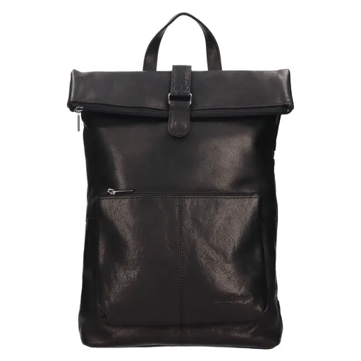 Trendy kožený batoh SendiDesign Alberta - černá