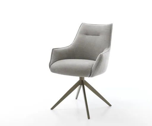 Jídelní židle Alja-Flex s područkami strukturovaná látka Měkký