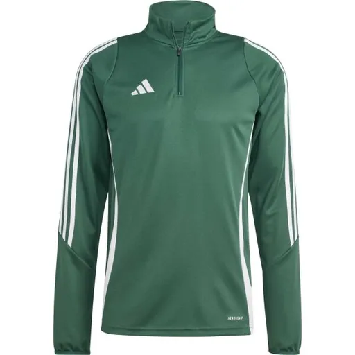 adidas TIRO24 TRAINING TOP Pánská mikina, tmavě zelená, velikost XXL