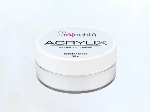 Ráj nehtů Akrylový prášek ACRYLIX 30 g - Crystal Clear