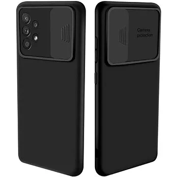 Privacy Lens silikonový kryt na Samsung Galaxy A52 4G, černý (UNI09488)