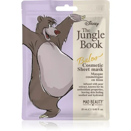 Mad Beauty The Jungle Book Sheet Mask - Baloo plátýnková maska 25 ml