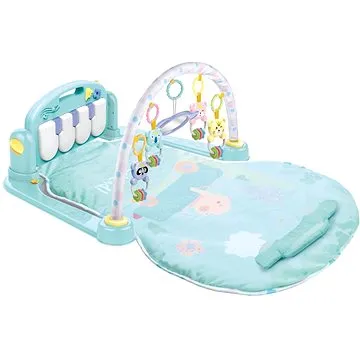 BABY MIX Hrací deka s piánkem modrá (8596164042618)