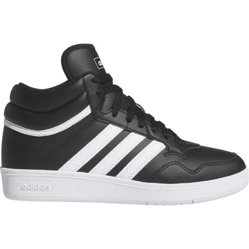 adidas HOOPS 4.0 MID J Dětské kotníkové tenisky, černá, velikost 39 1/3