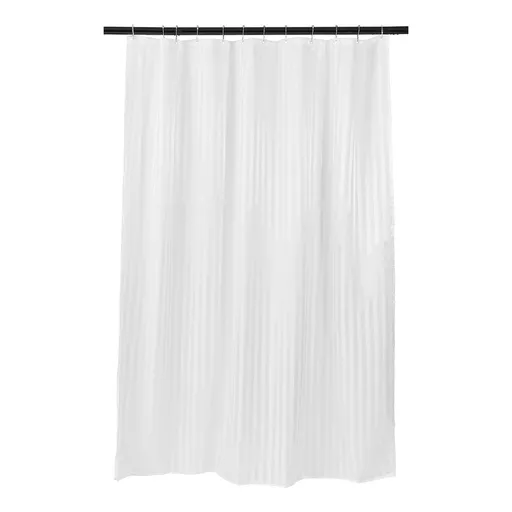 WET WET WET Sprchový závěs pruhy - bílá