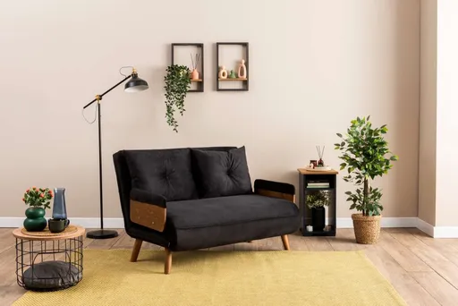 Dvoumístná rozkládací pohovka Cosmo 2-Seater - Black