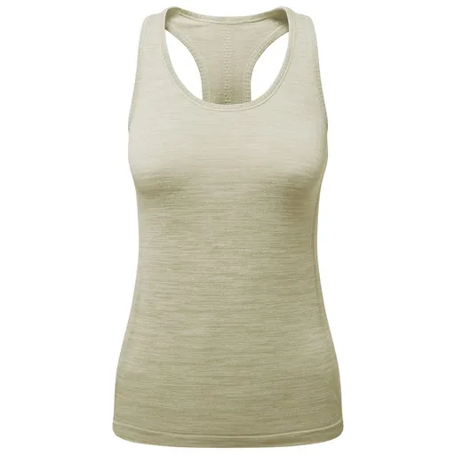 TriDri® Dámské bezešvé sportovní tílko 3D fit - Šalvějový melír | L