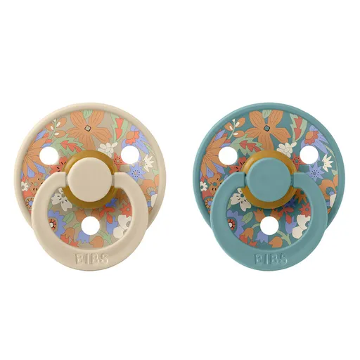 BIBS x Liberty Dudlíky z přírodního kaučuku Colour 2ks, velikost 1 - Vanilla Hush Mix