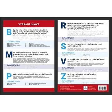 Prehľadová tabulka učiva Vybrané slová (978-80-88368-46-5)