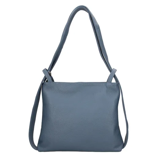 Dámská kožená batůžko-kabelka Italia Maria - tmavě modrá