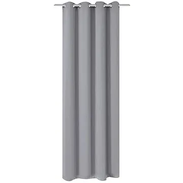 Zatemňovací závěs s kovovými oky, 270x245 cm, šedý (132206)